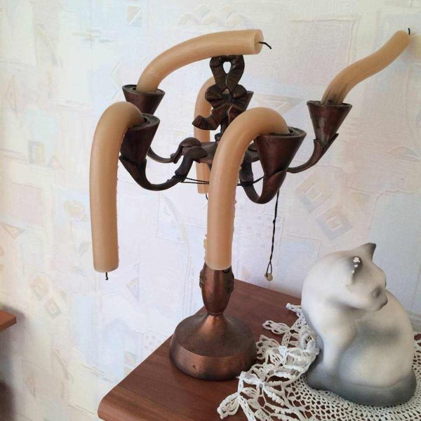 подсвечник деревянный