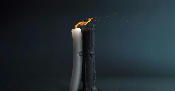 белые свечи