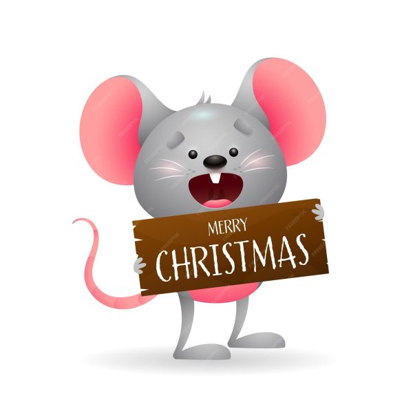 merry christmas mouse