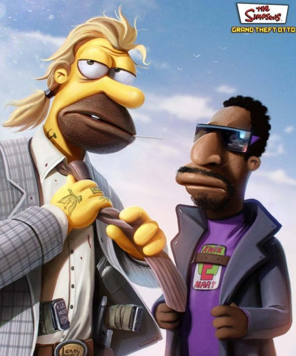 симпсоны арт