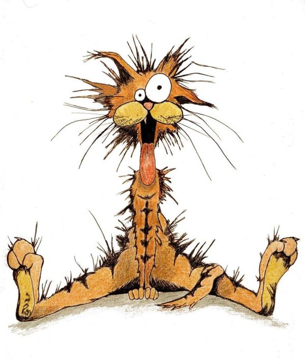 нервный мультяшка