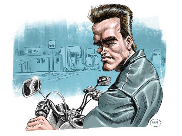 терминатор рисунок