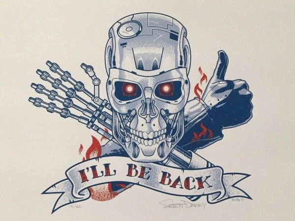 череп терминатора т800