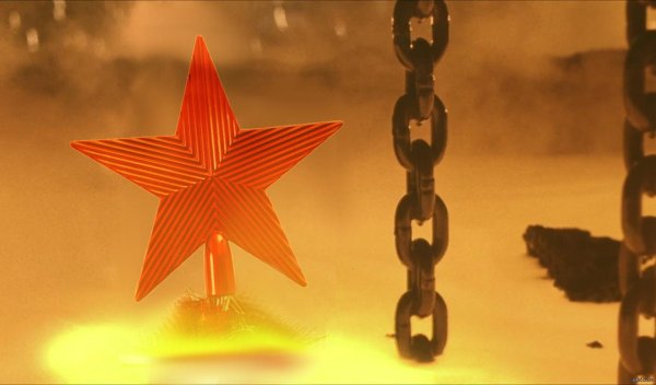 рука терминатора из лавы