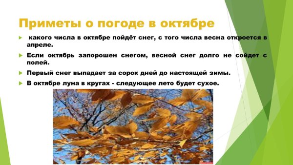примета на погоду