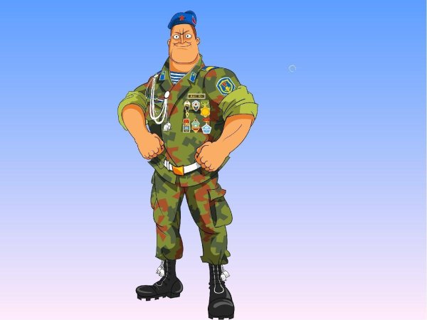 мультяшные военные