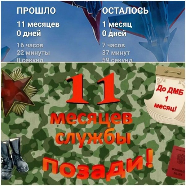 11 месяцев службы в армии