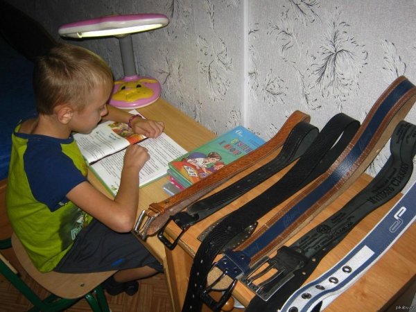 воспитание ремнем