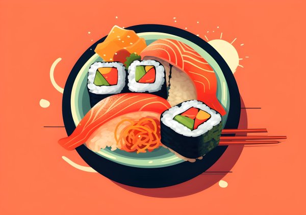 рисунки роллов