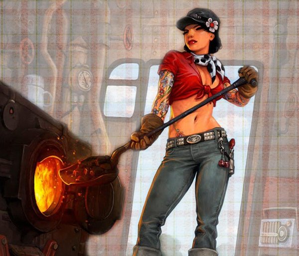 пинап девушка