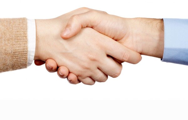 пожали руки