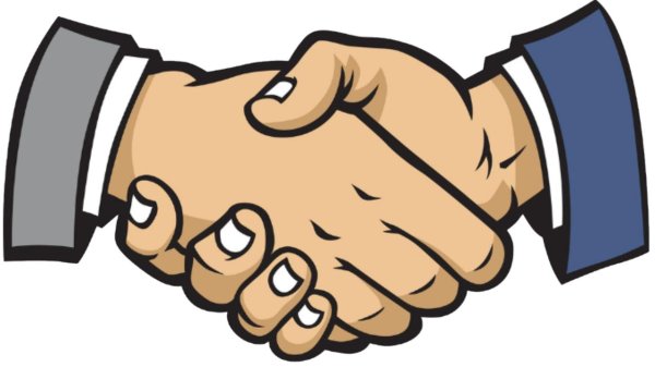 стикер рукопожатие