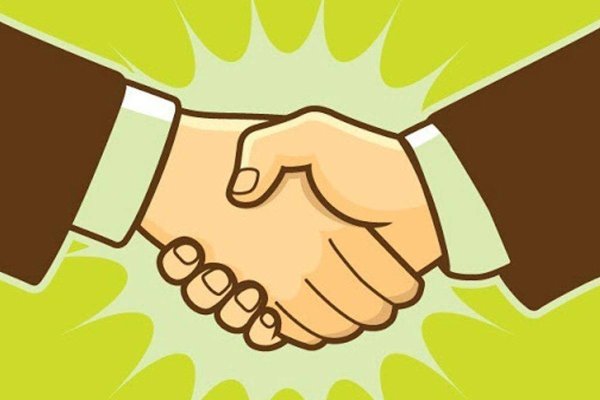 рукопожатие открытка