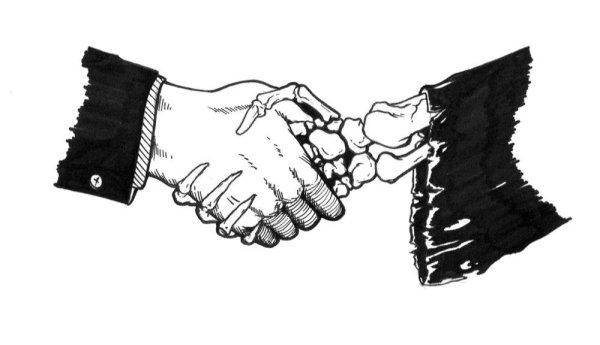 рукопожатие арт