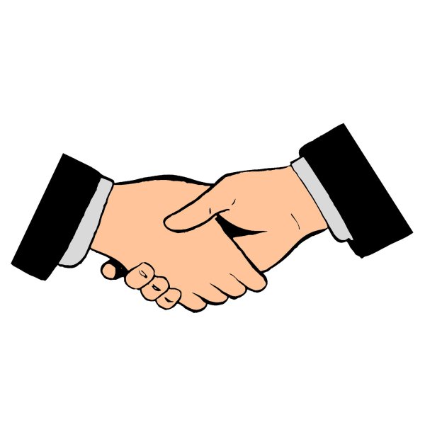 рукопожатие без фона