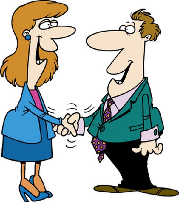 мультяшки здороваются