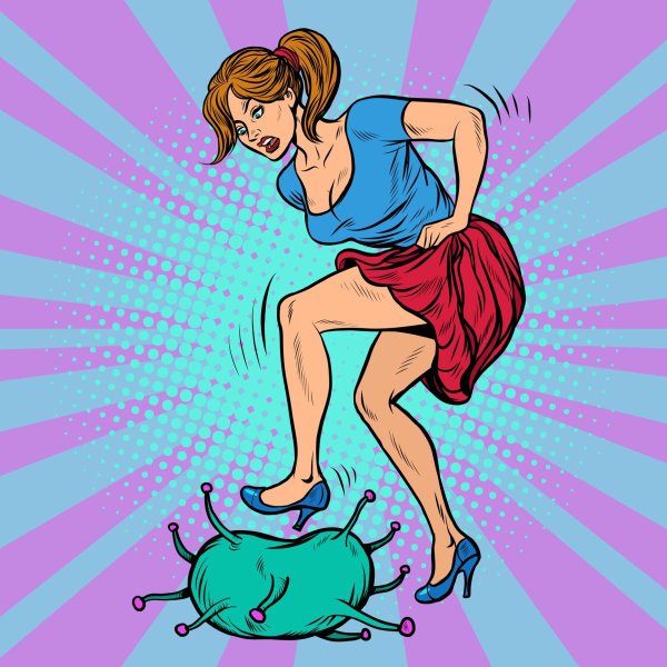 женщина карикатура