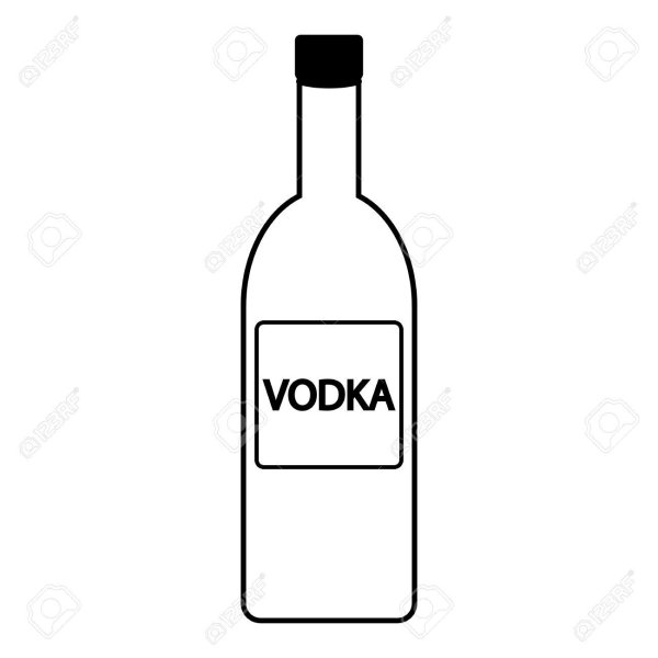 vodka bottle vector