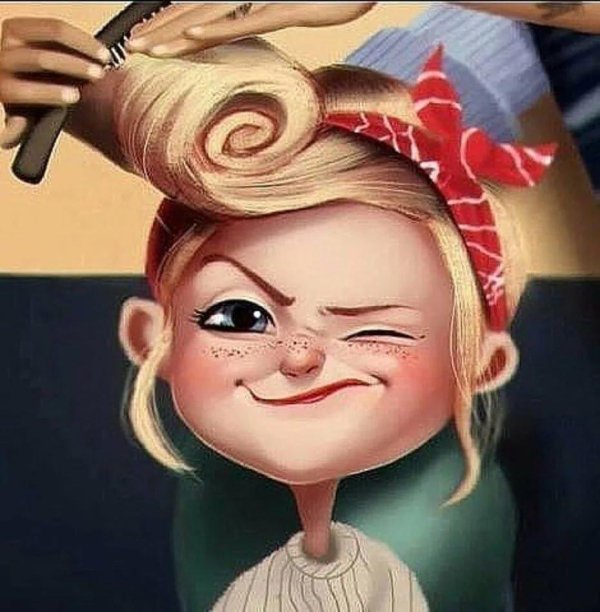 мультяшная девочка