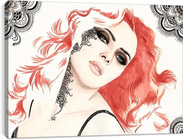 рисованные женщины