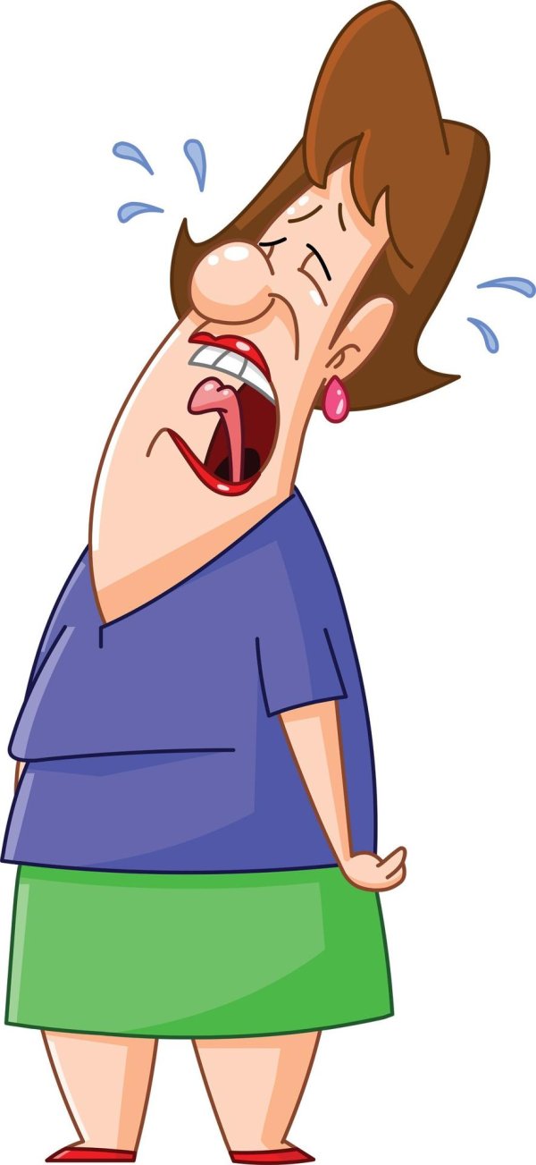 кричащая мультяшка