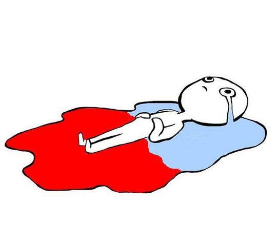 человечек в луже слез