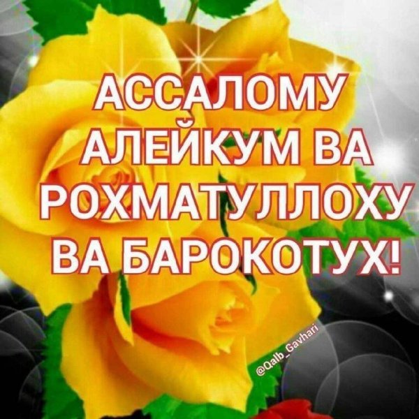 ассалому алайкум ва раҳматуллоҳи ва баракатуҳ