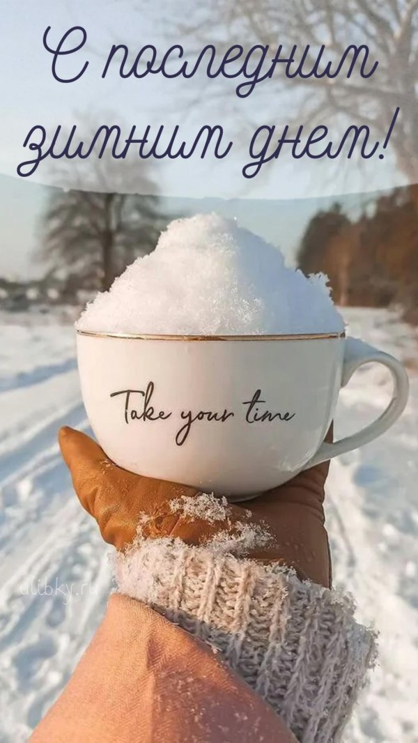 открытки со снежным утром