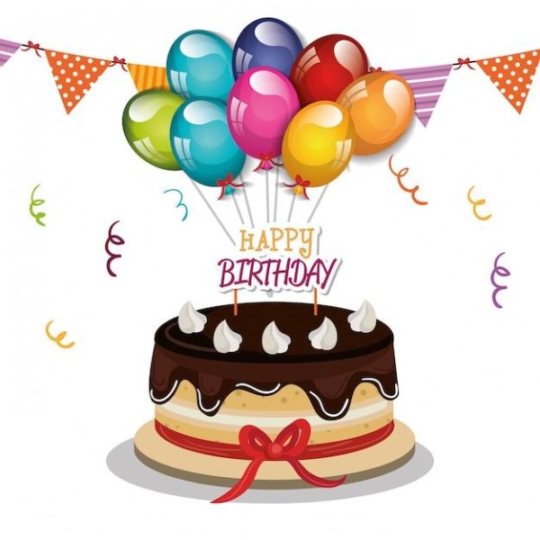 открытка торт