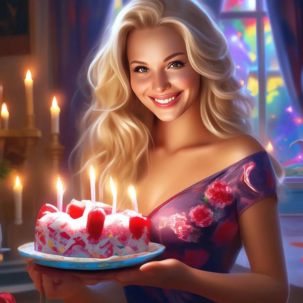 красавица блондинка