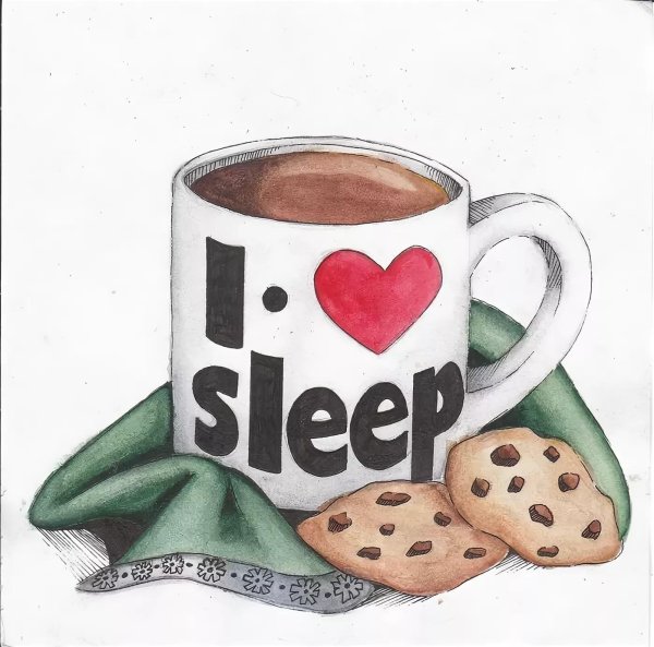 кофе рисунок легкий