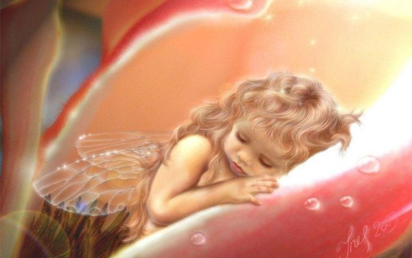 маленькая фея спит