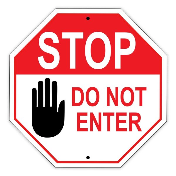 do not enter