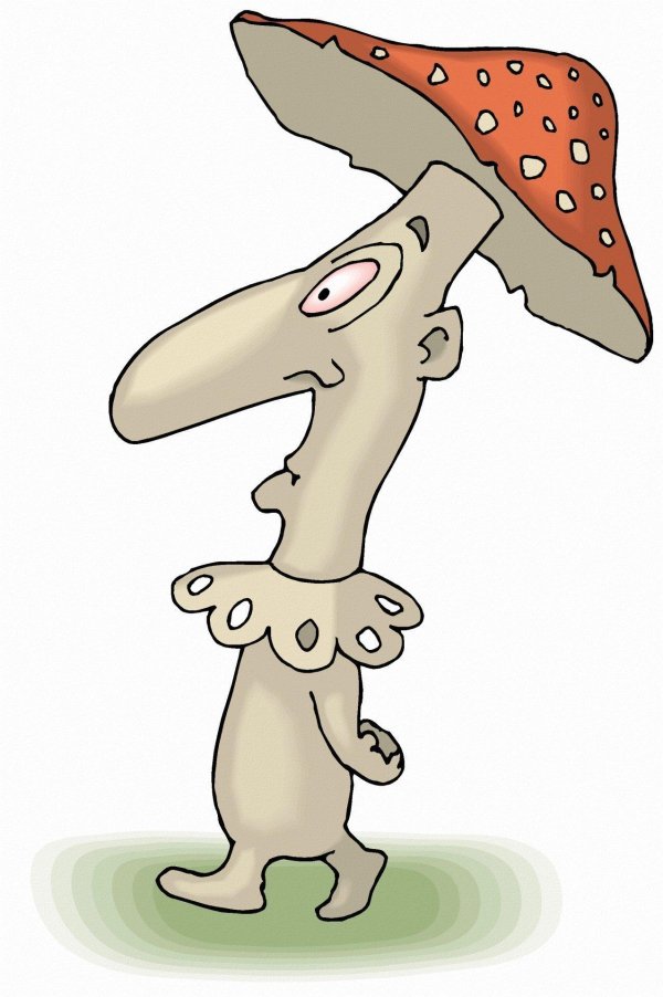гриб мультяшный