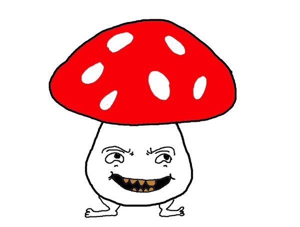 мухоморы мультяшные