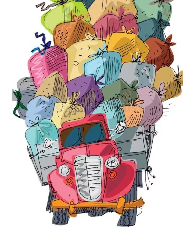 перегруженный грузовик