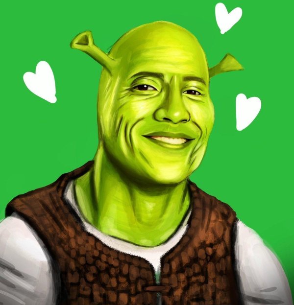 лицо шрека