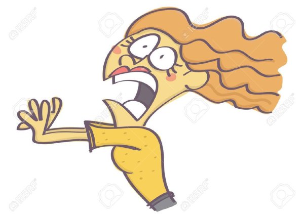 мультяшка кричит