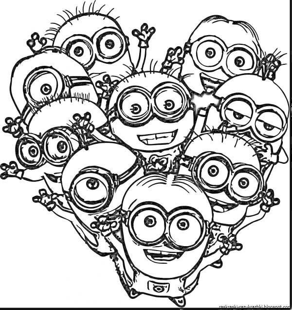 разукрашки миньоны