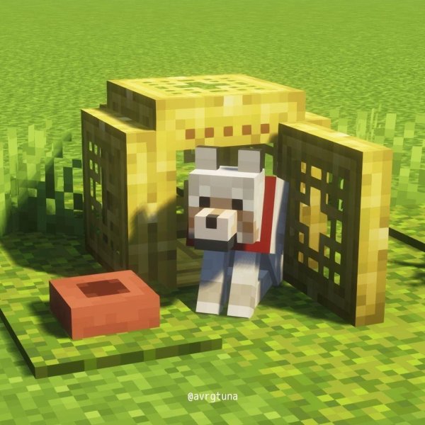 собачья будка в майнкрафте