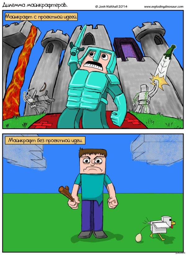 рисунки майнкрафт