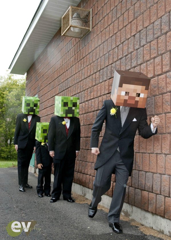 в стиле minecraft