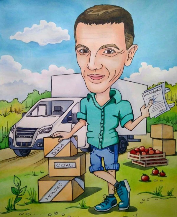 шарж мужчина