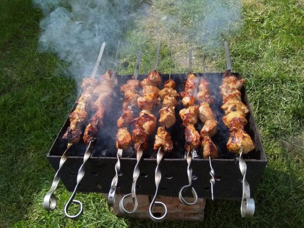 мангал на природе