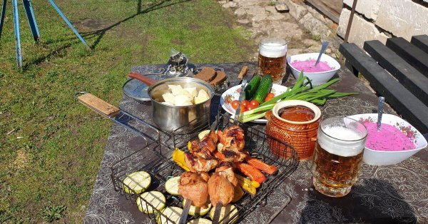 шашлыки и пиво