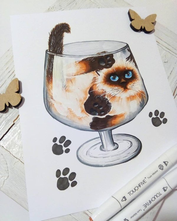 скетчинг маркерами