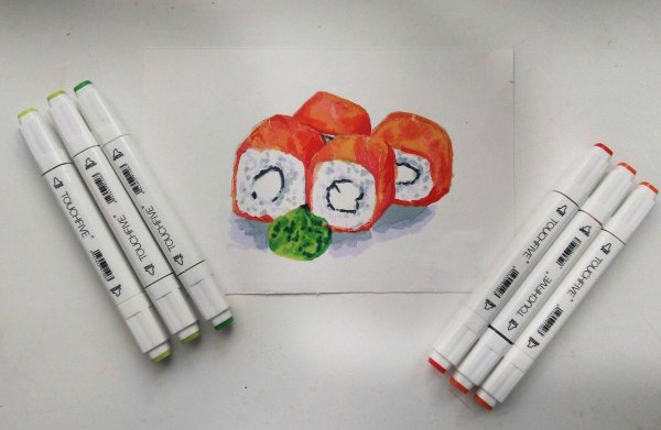 фломастеры для скетчинга