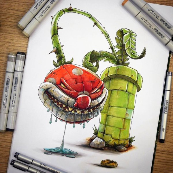 скетчи маркерами