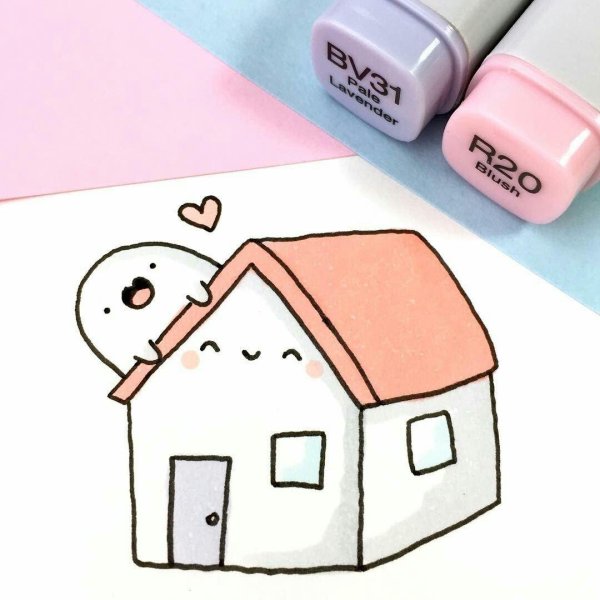 рисунки маркерами для срисовк