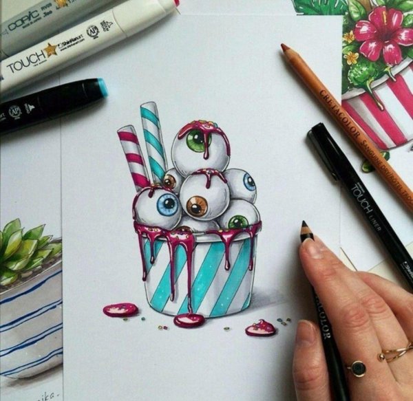 рисование маркерами